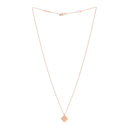 Van Cleef & Arpels 18K Rose Gold Sweet Alhambra Pendant Necklace 3 of 6