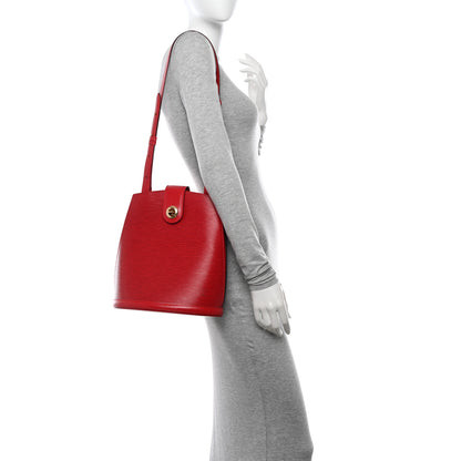 Louis Vuitton Epi Cluny Castillan Red 2 of 9