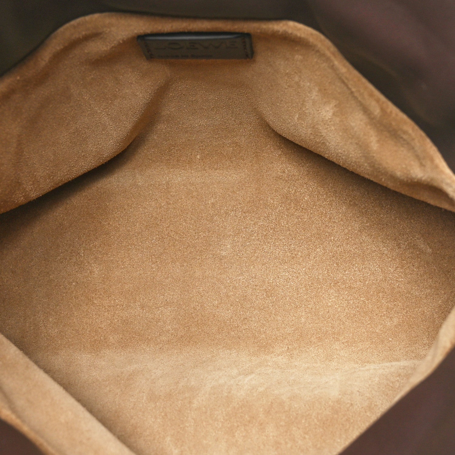 Loewe Calfskin Mini Flamenco Knot Clutch Chocolate 5 of 10