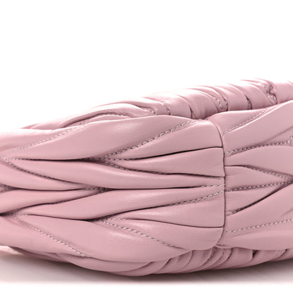 Miu Miu Nappa Matelasse Small Wander Hobo Alabaster Pink 9 of 10