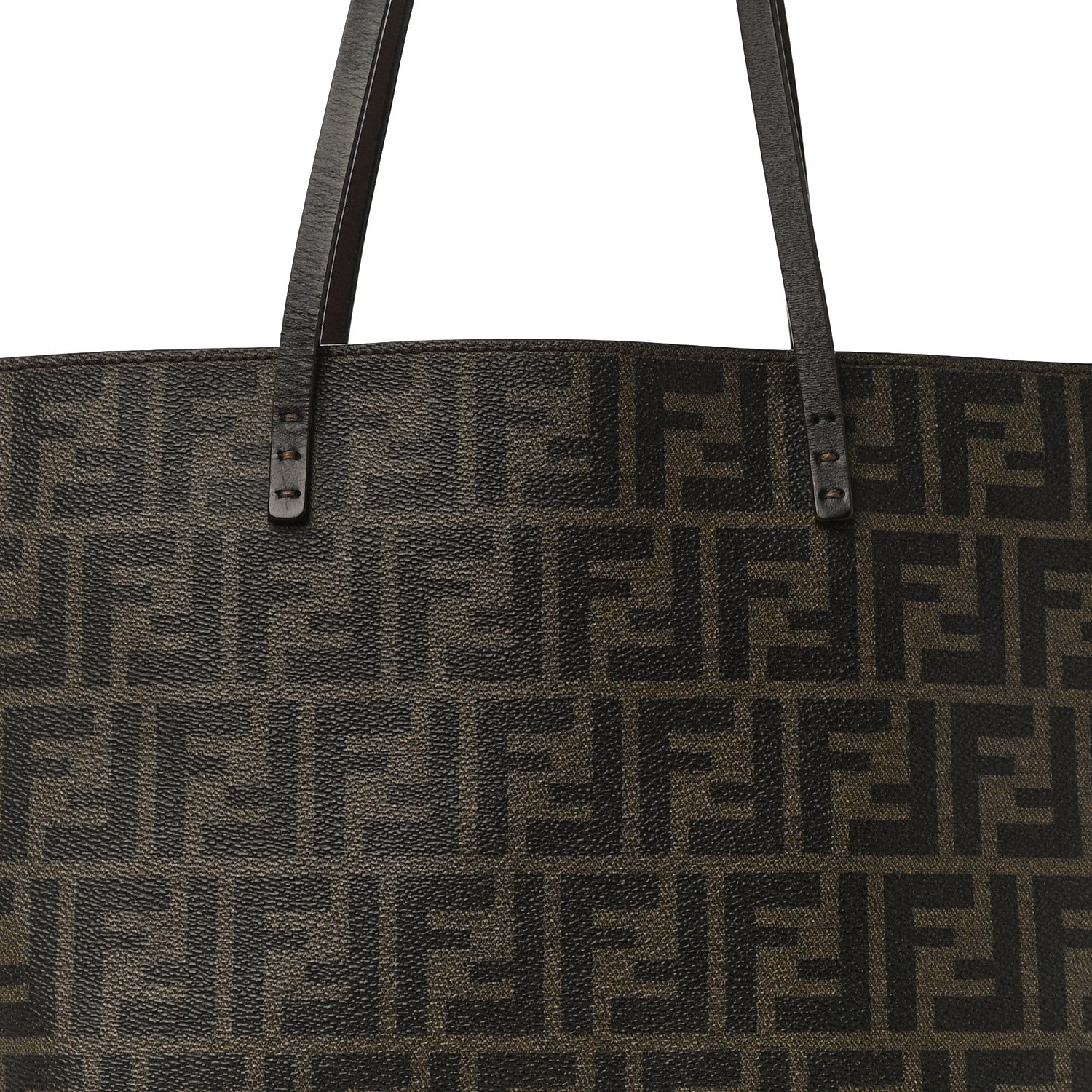 Fendi Zucca Spalmati Small Roll Tote Tobacco Moro 12 of 12