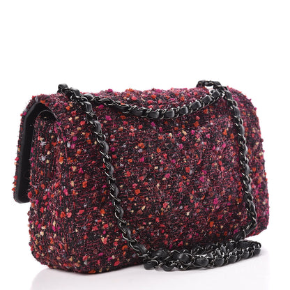 Chanel Tweed Quilted Medium Double Flap Multicolor 2 of 14