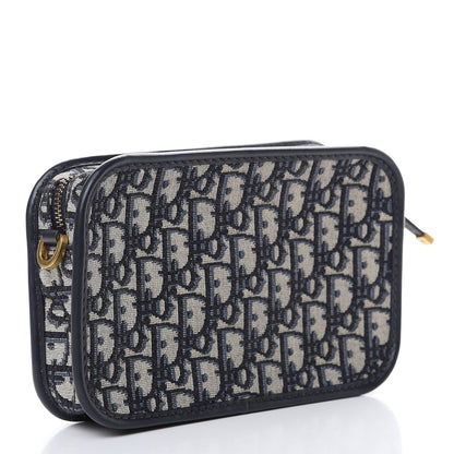 Christian Dior Oblique Diorquake Clutch Blue 2 of 7