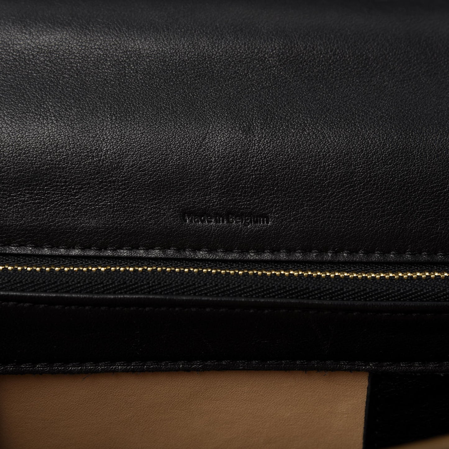 Smooth Calfskin GM Tempete Satchel Black