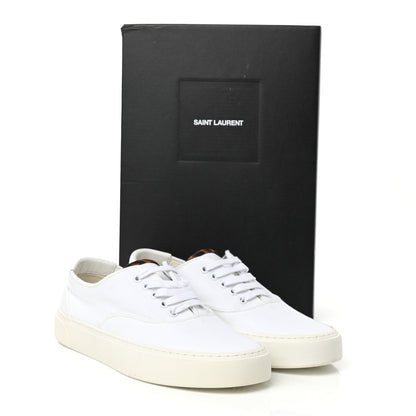 Saint Laurent Canvas Venice Sneakers 39 White 10 of 10