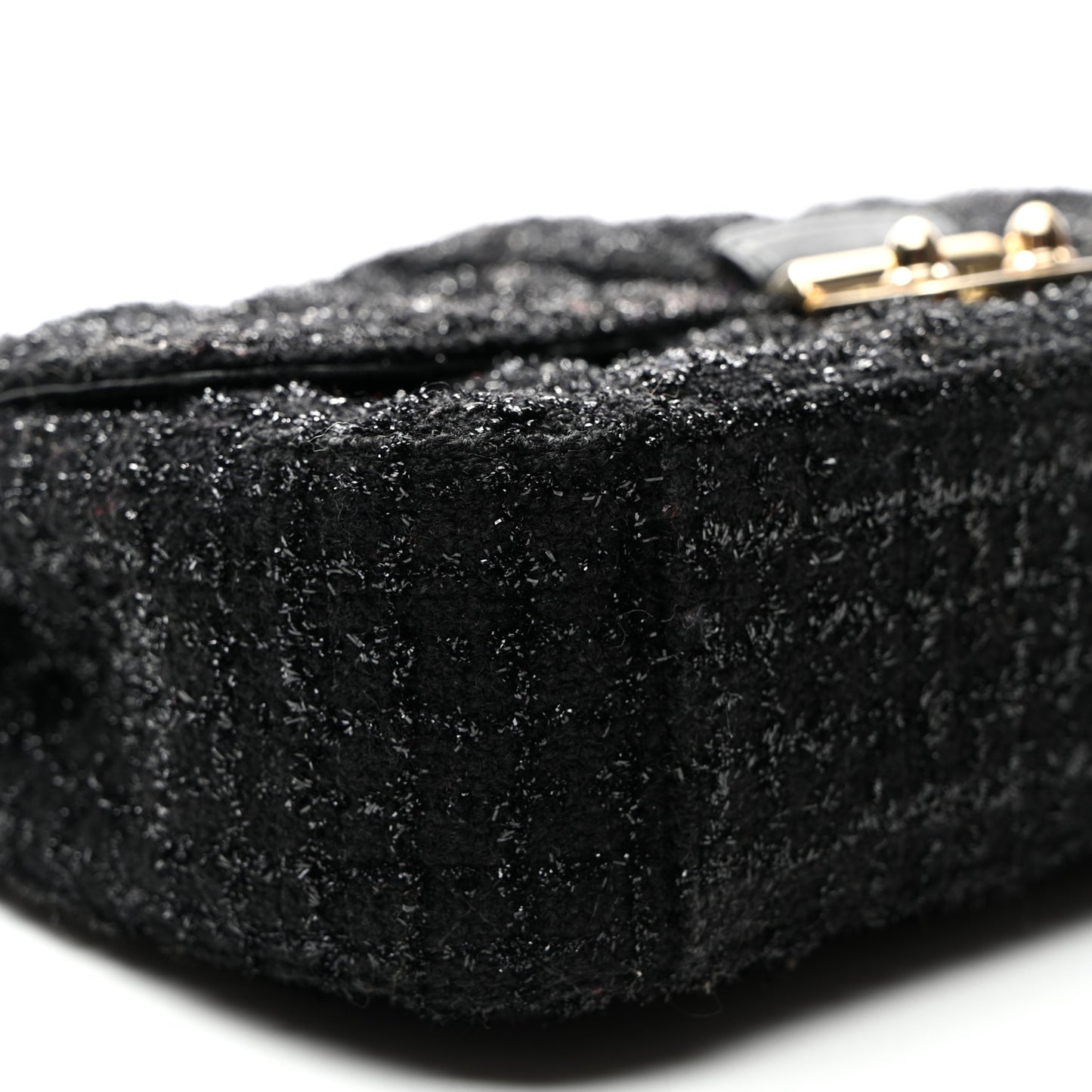 Tweed Medium Miss Dior Flap Black