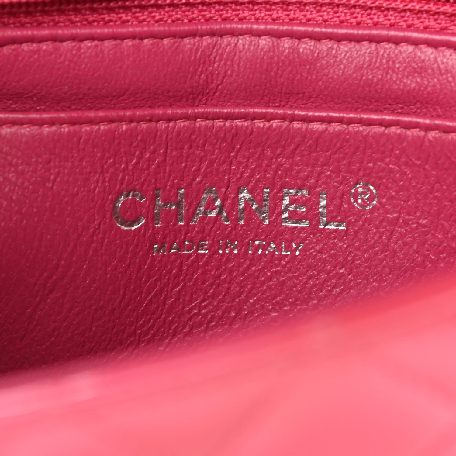 Chanel Patent Quilted Mini Rectangular Flap Fuchsia 6 of 11