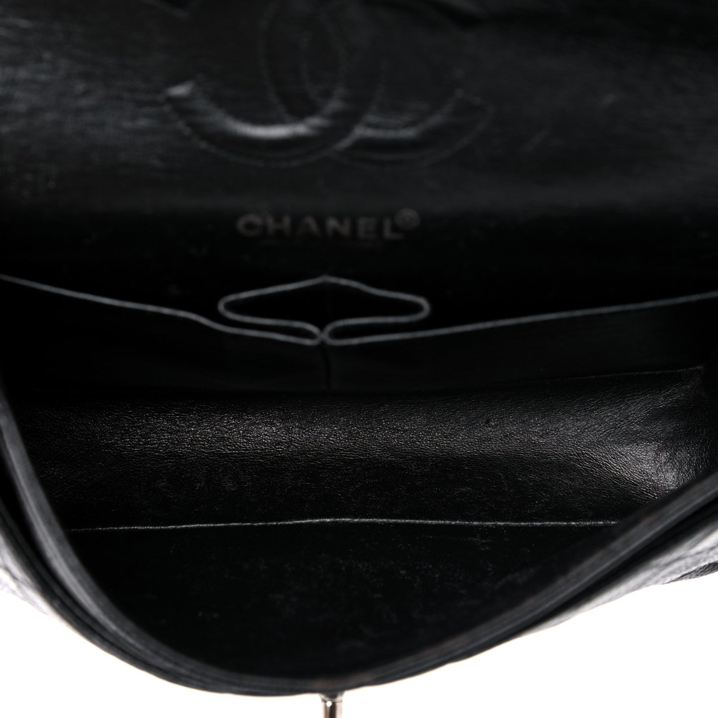 Caviar Quilted Small Double Flap Black