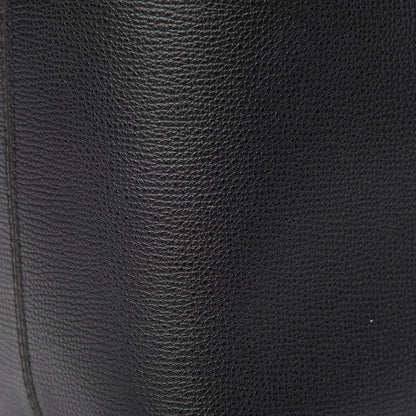 Burberry Grainy Calfskin Haymarket Check Medium Reversible Tote Black 17 of 19