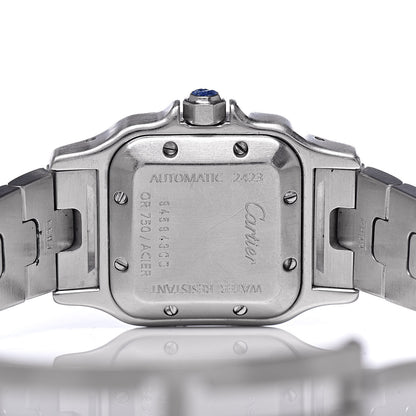 Cartier Stainless Steel 18K Yellow Gold 24mm Santos De Cartier Galbee Automatic Watch 5 of 9