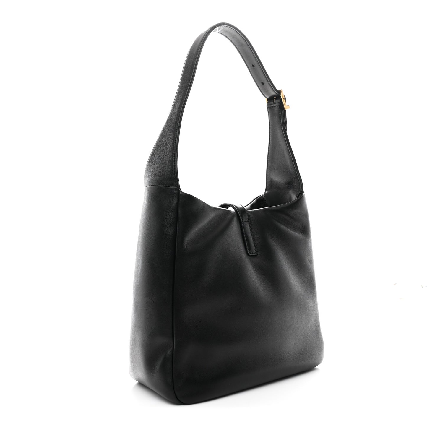 Padded Lambskin Small Le 5 A 7 Supple Hobo Black