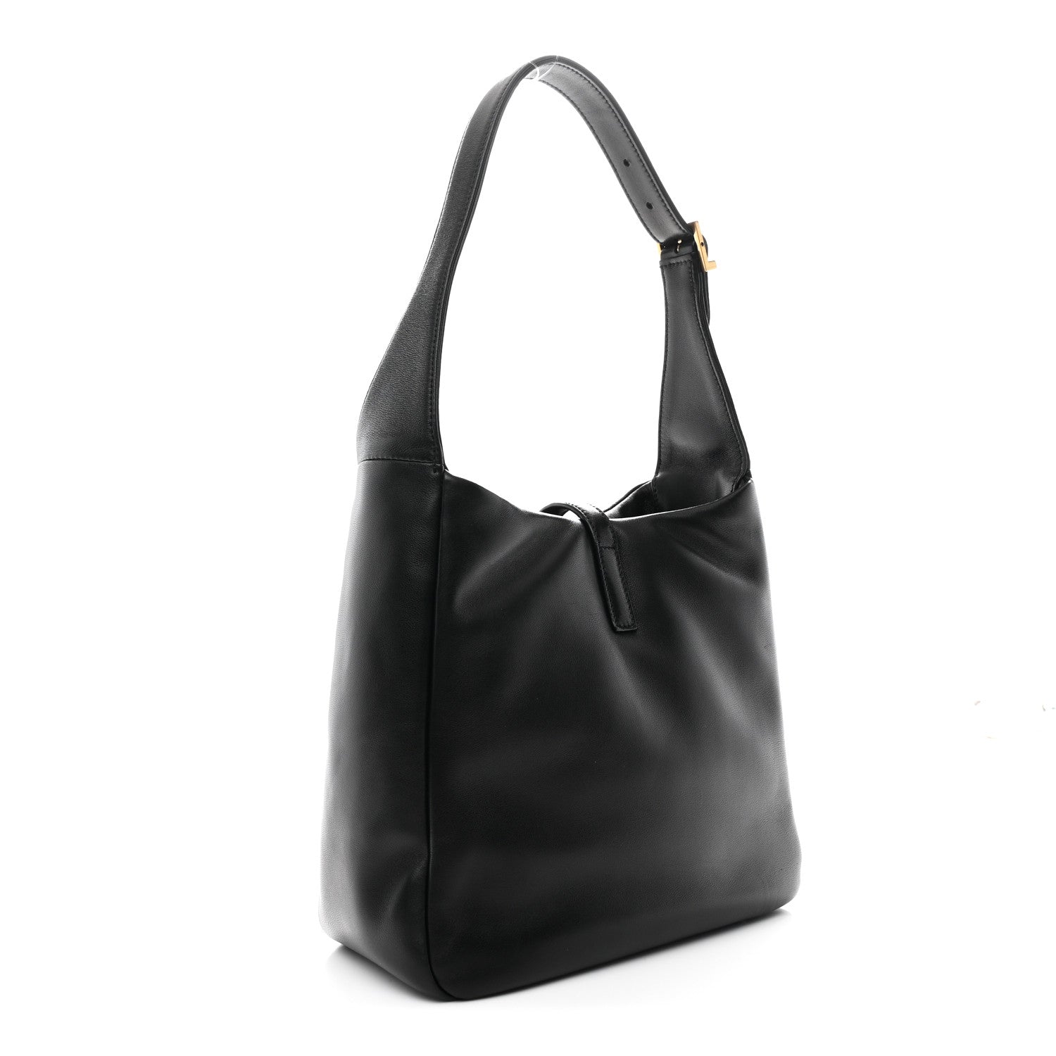 Saint Laurent Padded Lambskin Small Le 5 A 7 Supple Hobo Black 3 of 10