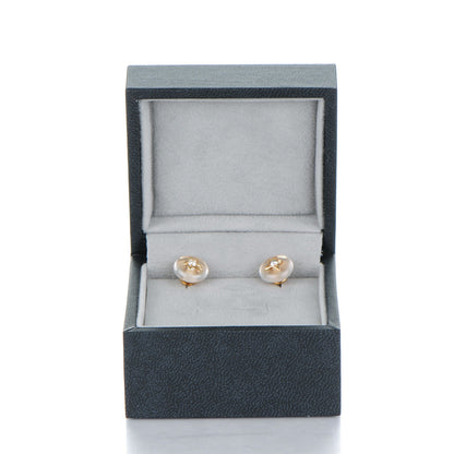 Chanel 18K Yellow Gold Diamond Comete Earrings 5 of 5
