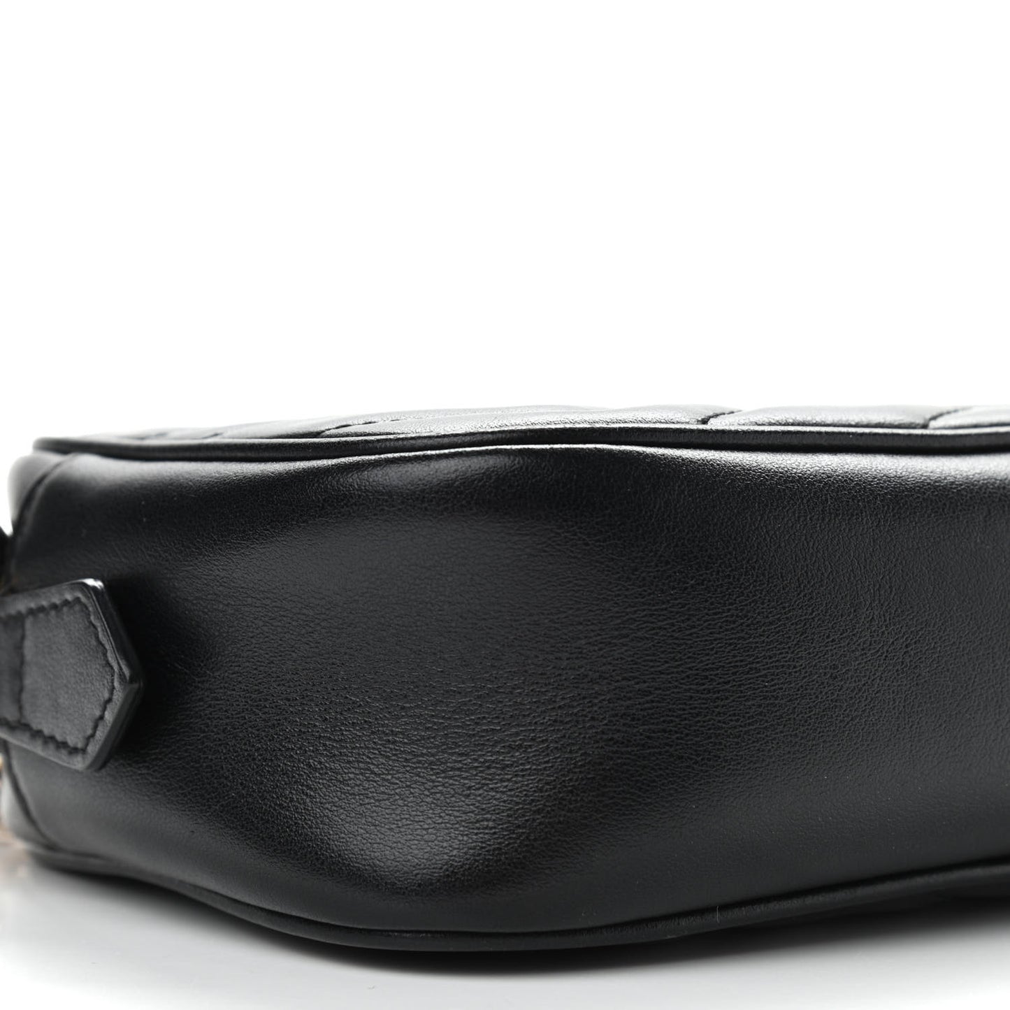 Calfskin Matelasse Mini GG Marmont Chain Shoulder Bag Black
