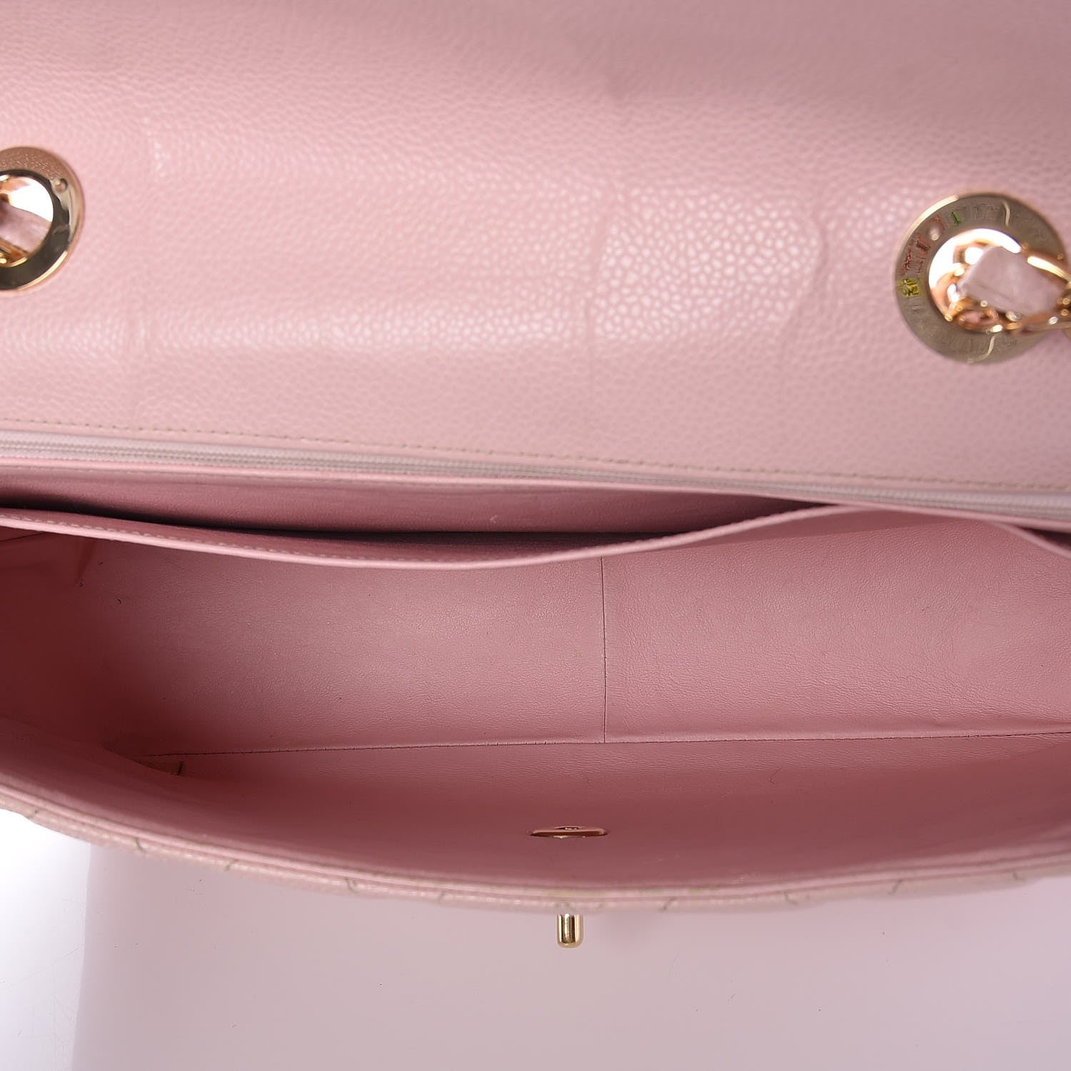 Chanel Caviar Jumbo Single Flap Pink 6 of 12