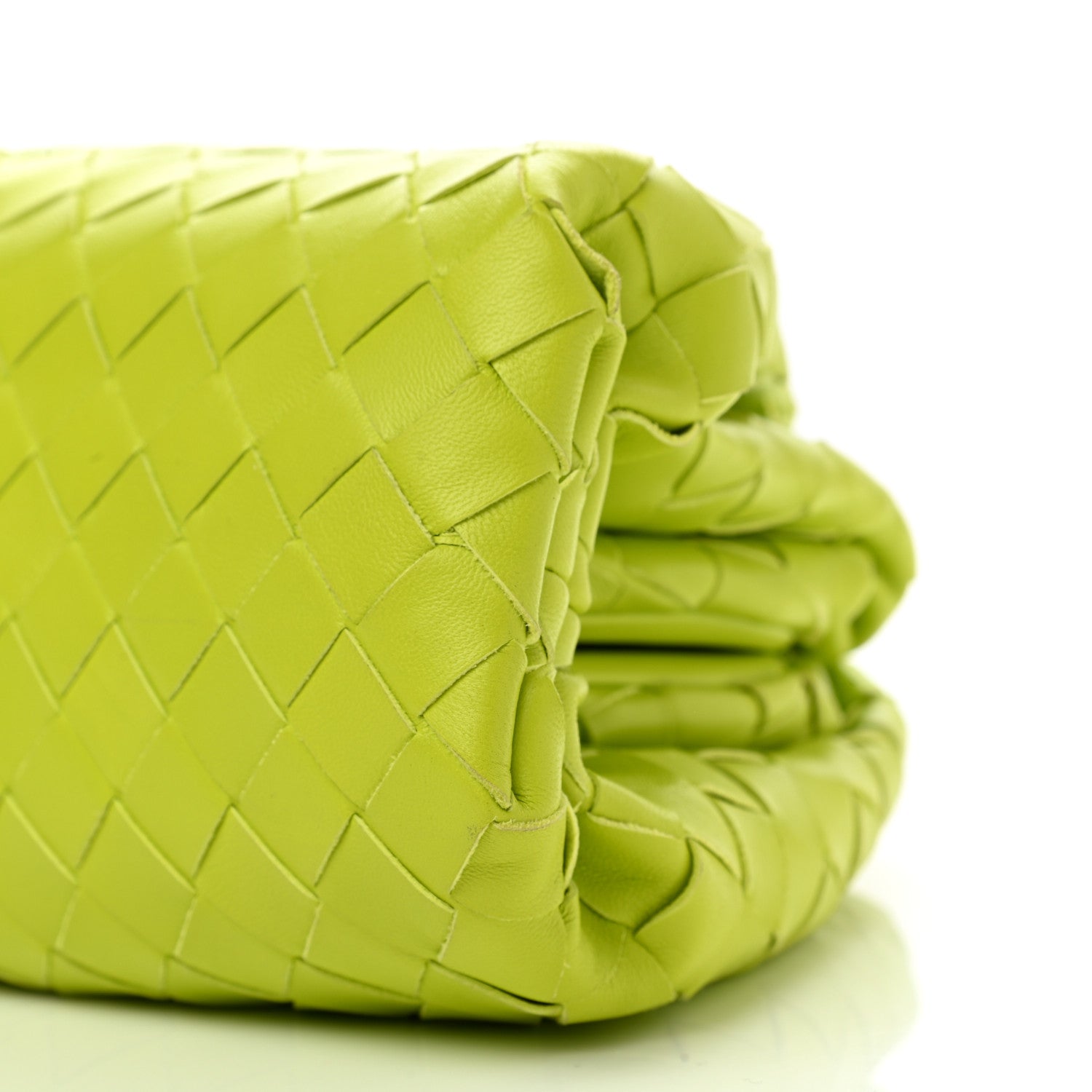 Bottega Veneta Nappa Intrecciato Teen Pouch Acid Kiwi 10 of 10