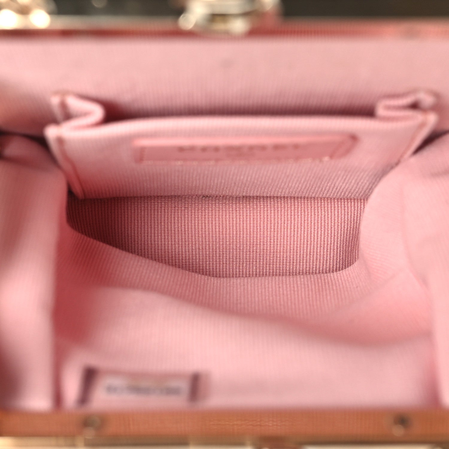 Chanel Lambskin Plexi Quilted CC Evening Clutch With Chain Black 5 of 10