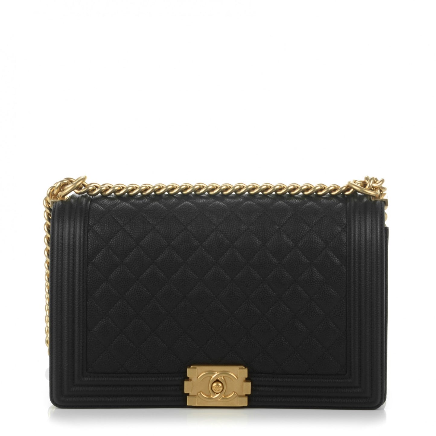 Caviar Quilted New Medium Boy Flap Black