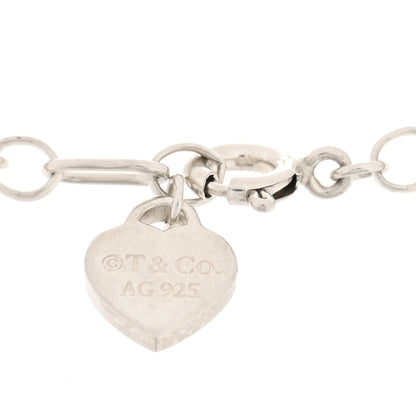 Tiffany Sterling Silver Enamel Love Charm Bracelet Blue 3 of 4