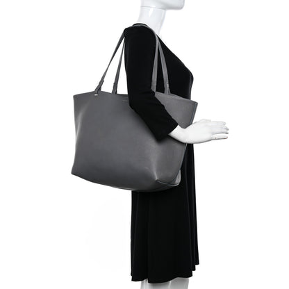 The Row Grained Calfskin Park Tote Three Grey 2 of 18
