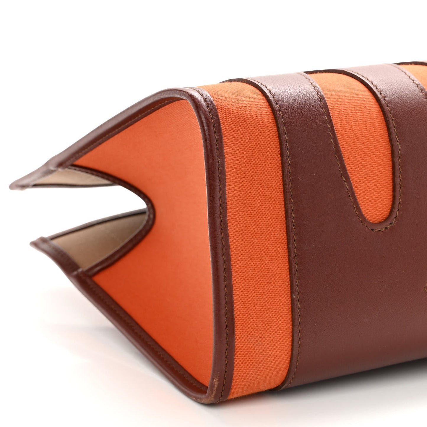 Swift Felt Petit H Decoupe Basse PM Skeleton Tote Rouge H Orange