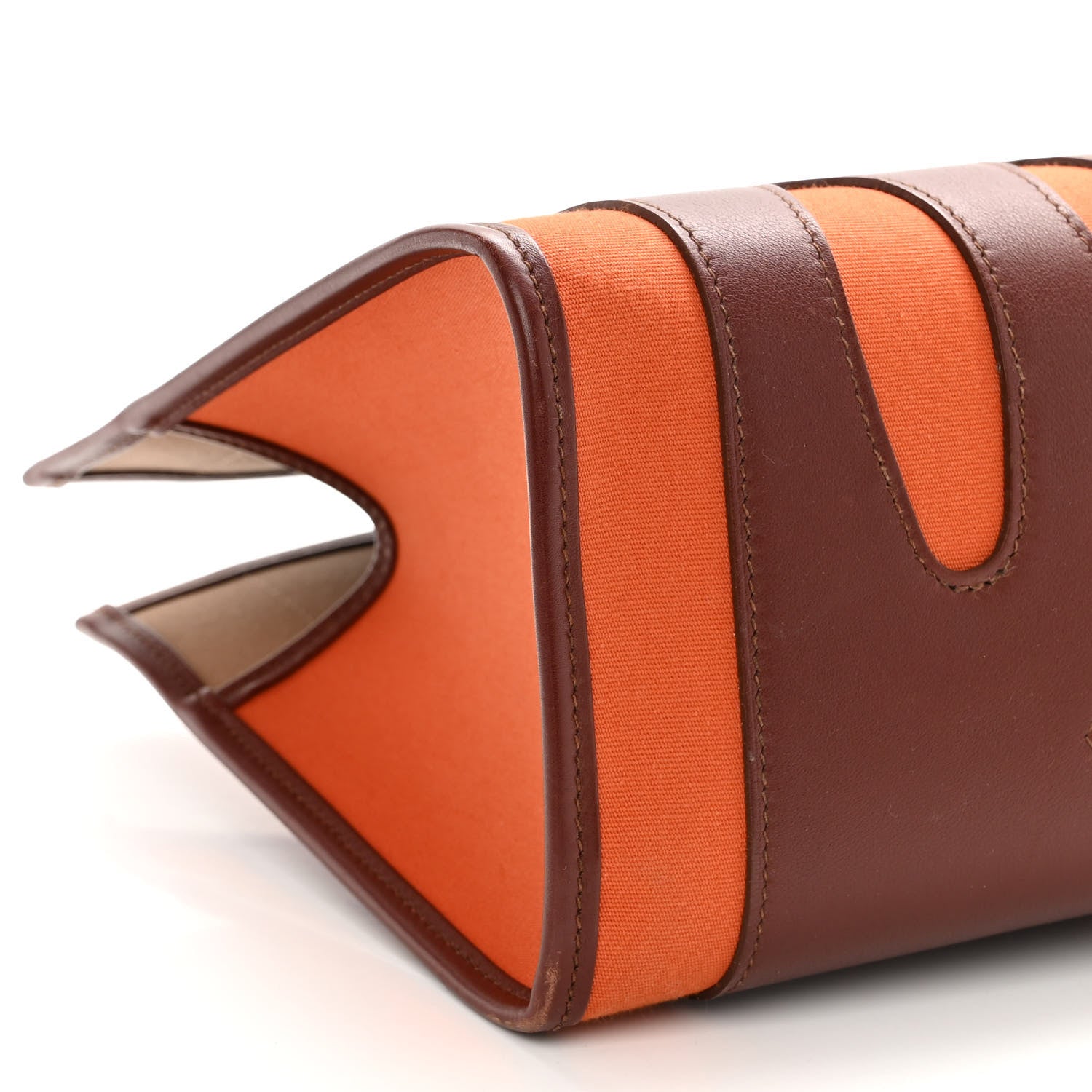 Hermes Swift Felt Petit H Decoupe Basse PM Skeleton Tote Rouge H Orange 8 of 9