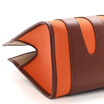Hermes Swift Felt Petit H Decoupe Basse PM Skeleton Tote Rouge H Orange 8 of 9
