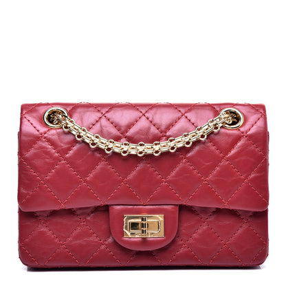 Chanel Aged Calfskin Quilted 2.55 Reissue Mini Flap Red 1 of 12