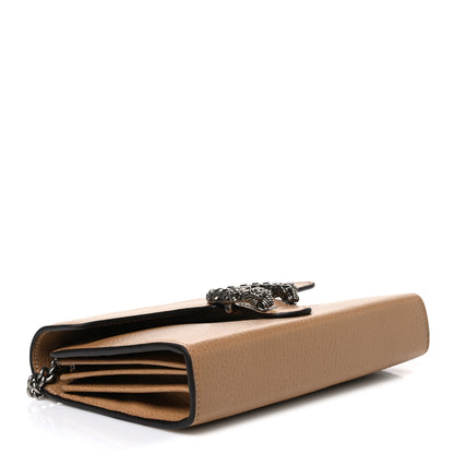 Gucci Dollar Calfskin Crystal Mini Dionysus Chain Wallet Natural Tan Black Diamond 4 of 10