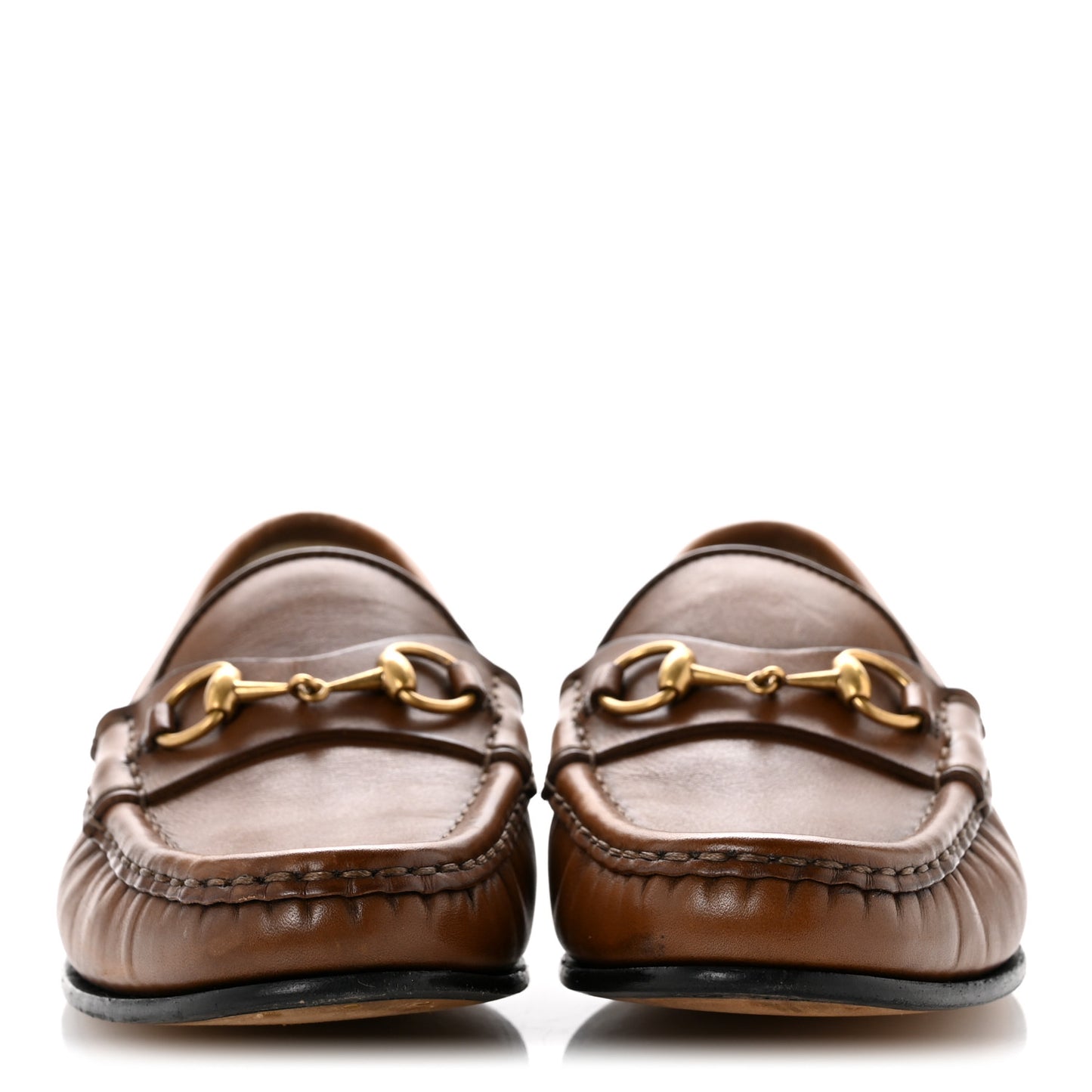 Betis Glamour Calfskin Womens 1953 Horsebit Loafers 37.5 Brown Sugar