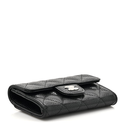 Chanel Caviar Quilted Flap Card Holder Wallet Black 4 of 8