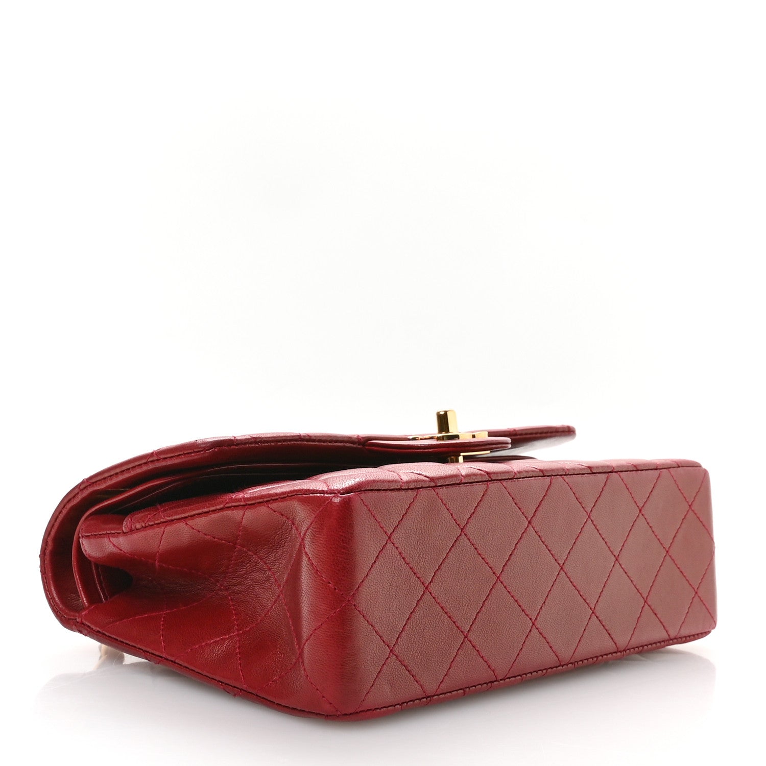 Chanel Lambskin Quilted Small Double Flap Red 4 of 12