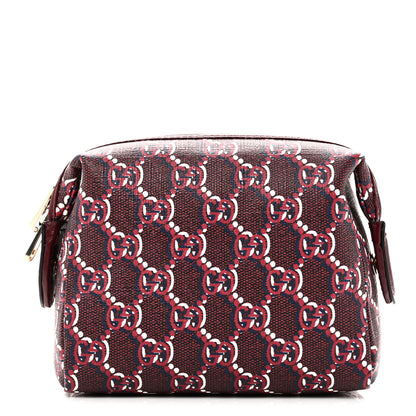 Gucci GG Supreme Shadow Toiletry Pouch Rosso Ancora Red 1 of 7