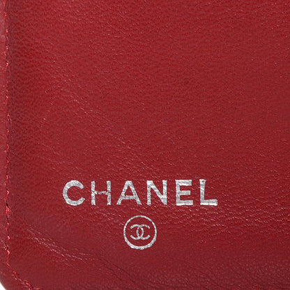 Chanel Patent Quilted Zip Pocket Wallet Red 6 of 8
