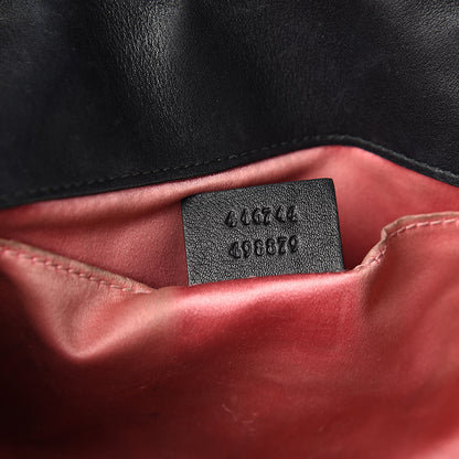 Gucci Velvet Matelasse Mini GG Marmont Shoulder Bag Black 7 of 16
