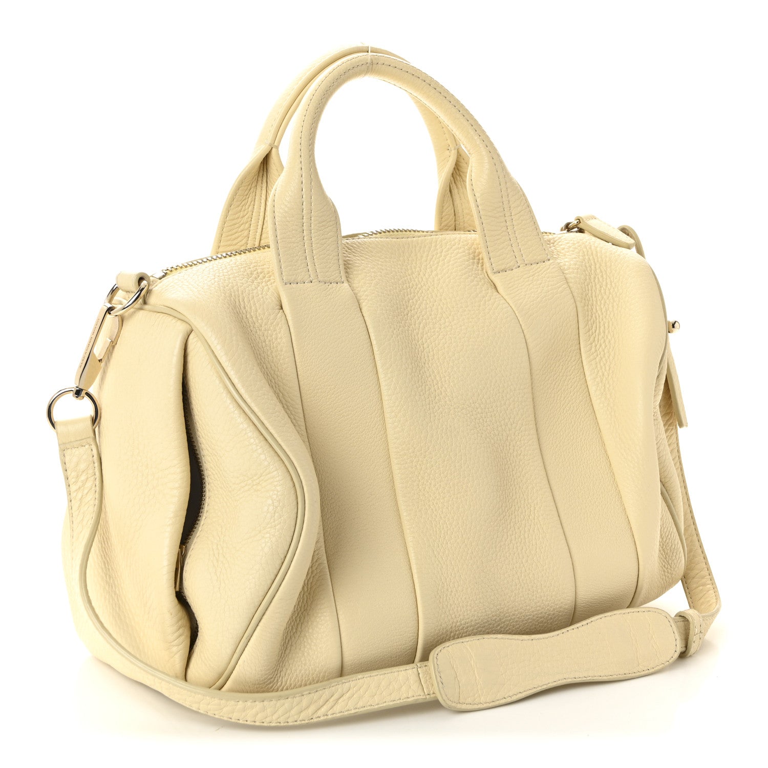 Alexander Wang Pebbled Lambskin Rocco Soft Meringue Pale Gold Hardware 3 of 9