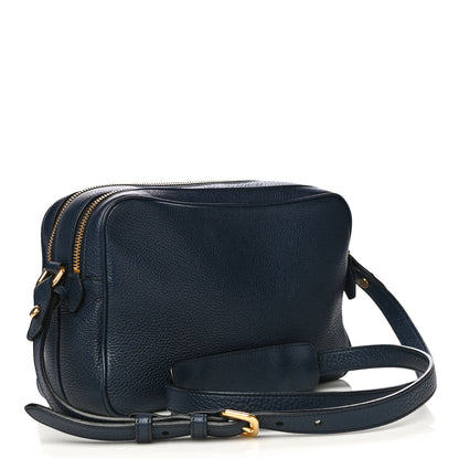 Prada Vitello Phenix Camera Bag Baltico 2 of 9