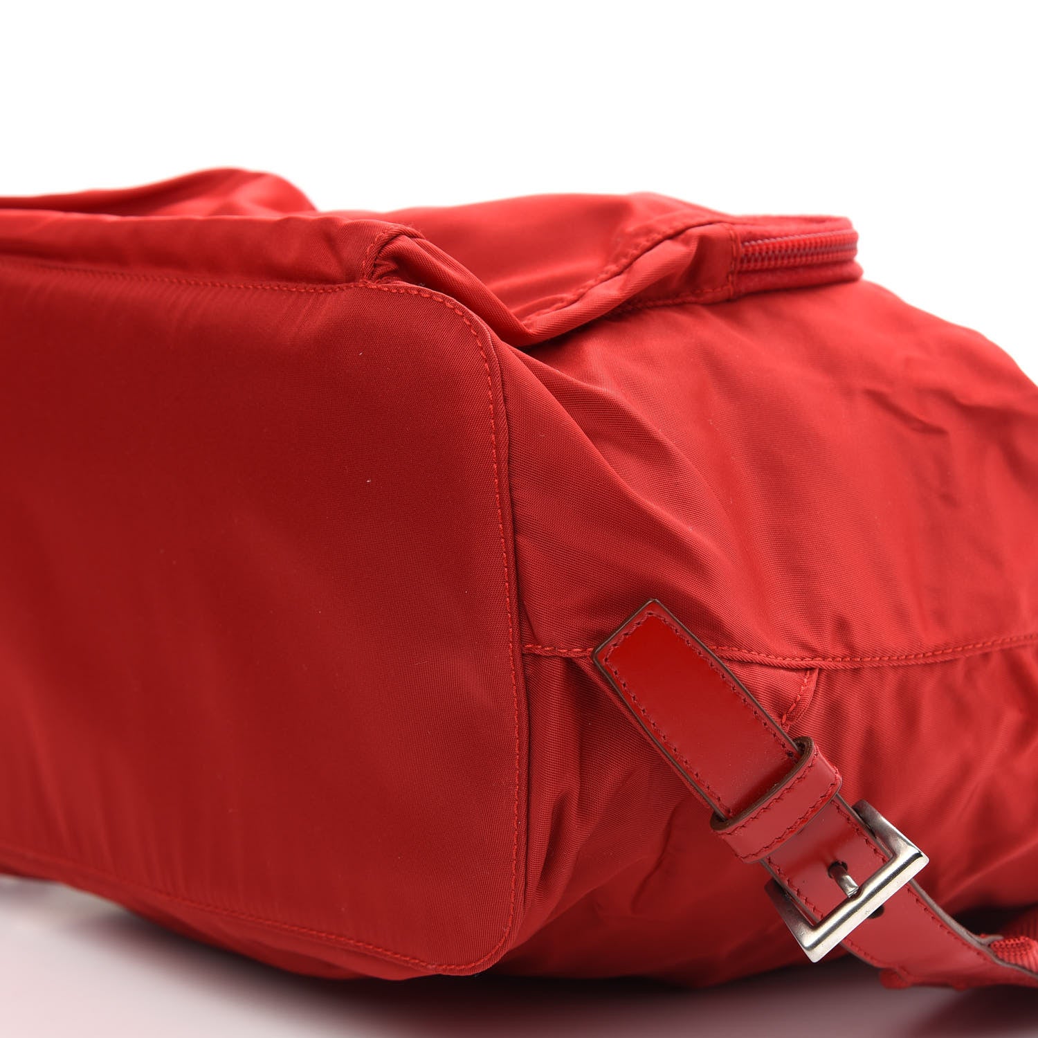 Prada Nylon Vela Single Buckle Backpack Rosso 8 of 8
