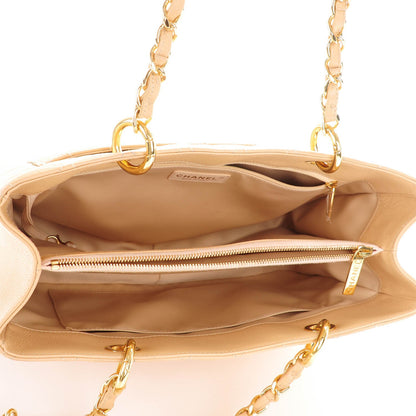 Chanel Caviar Quilted Grand Shopping Tote GST Beige Clair 6 of 8