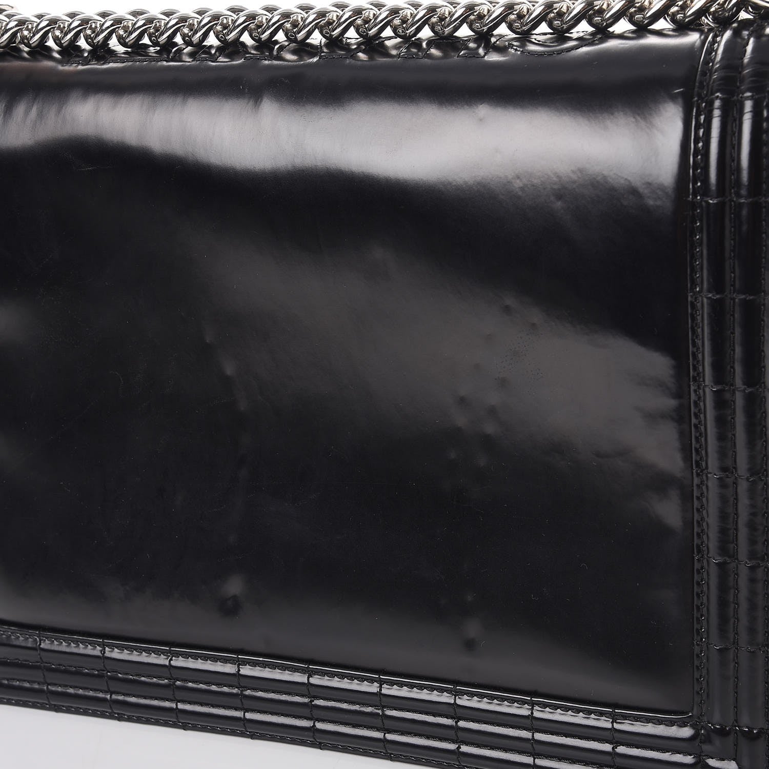 Chanel Glazed Calfskin Large Boy Flap Black 10 of 11