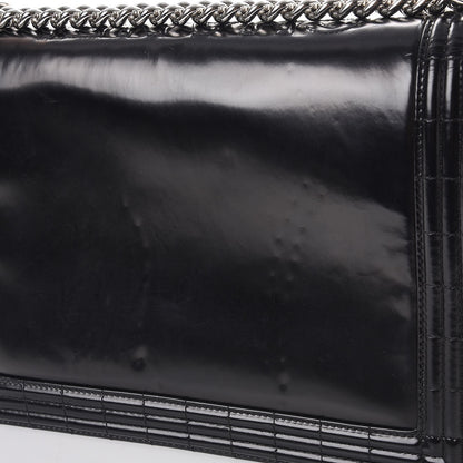 Chanel Glazed Calfskin Large Boy Flap Black 10 of 11