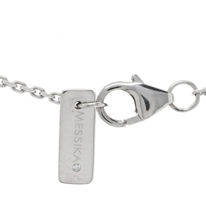 Messika 18K White Gold Diamond Baby Move Pave Necklace 4 of 4