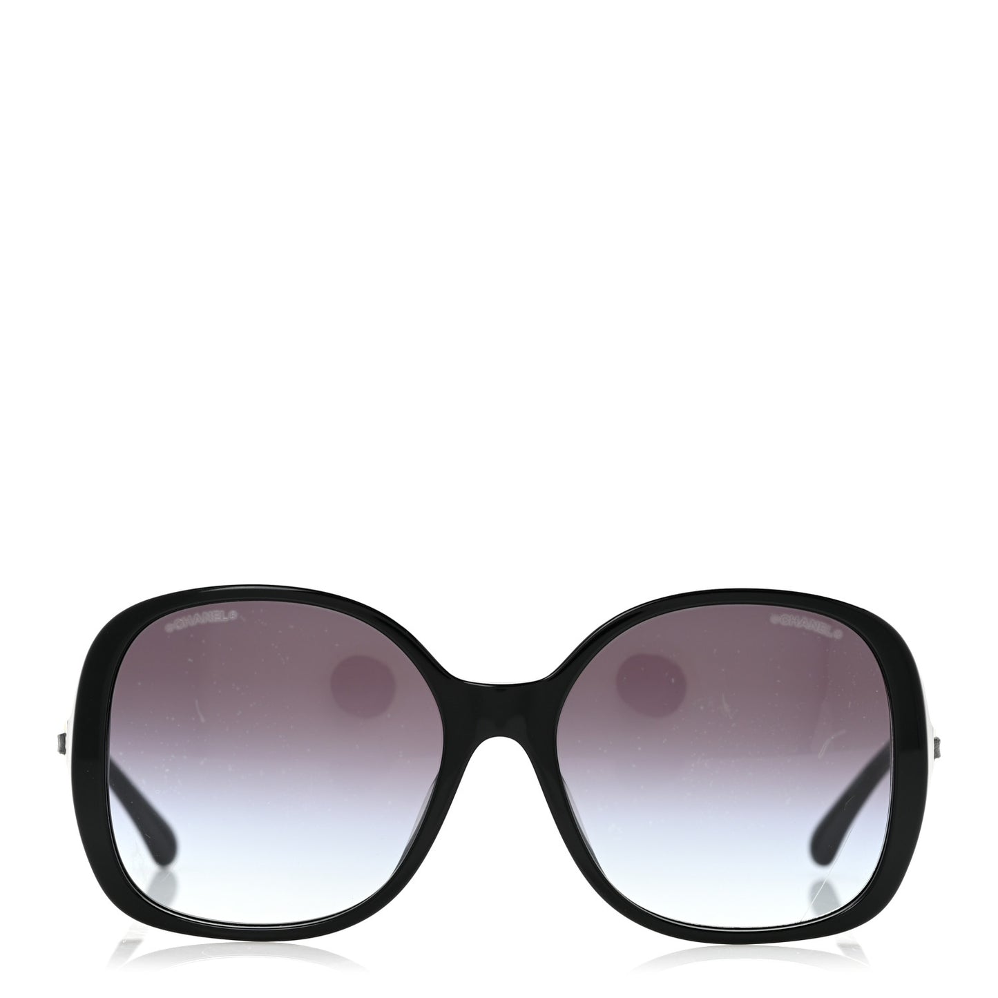 Acetate Chain Sunglasses 5470-Q-A Black