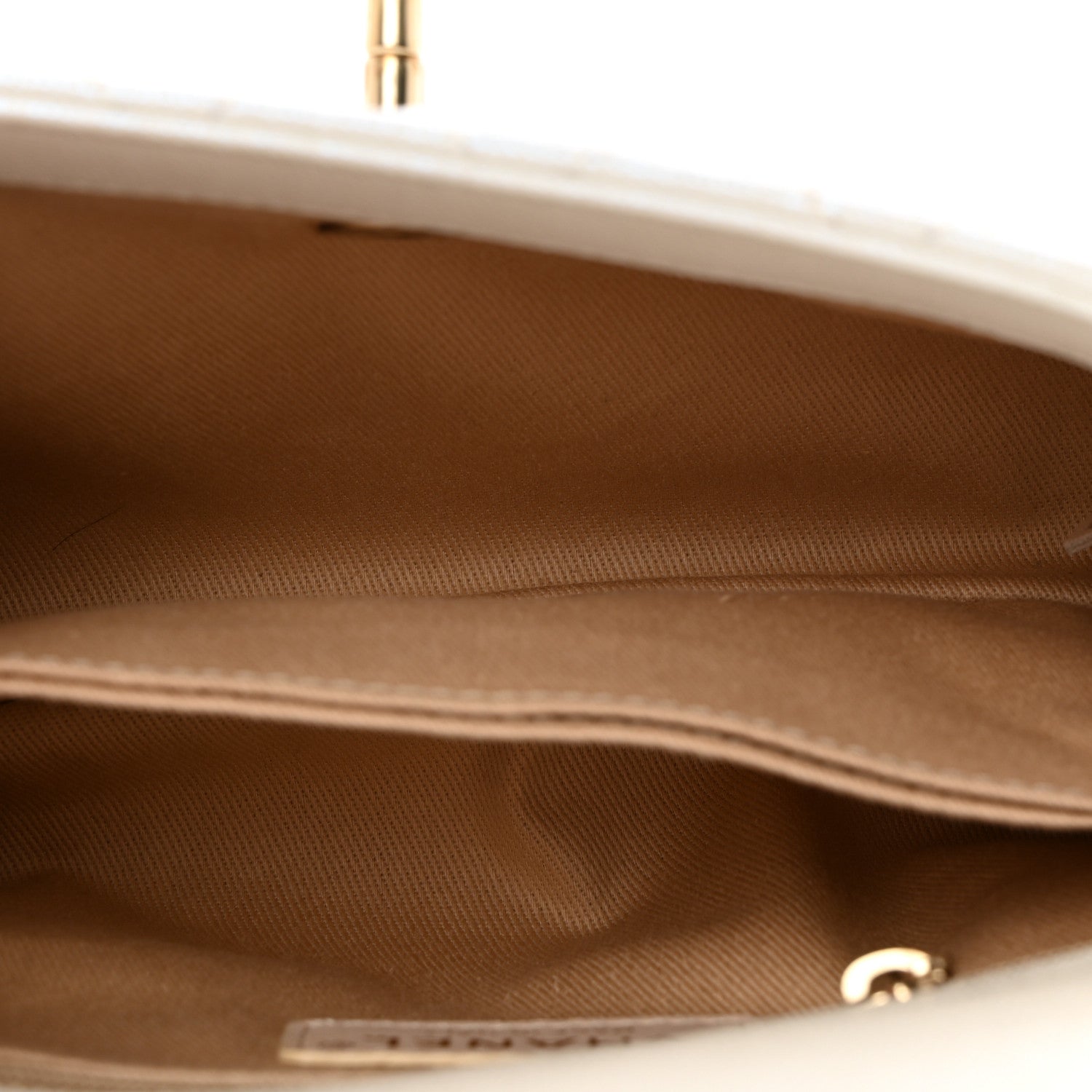 Chanel Iridescent Caviar Quilted Mini Coco Handle Flap White 5 of 10