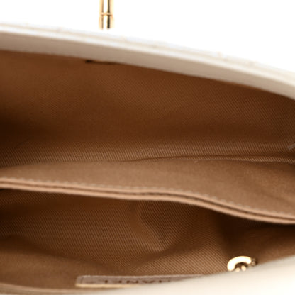 Chanel Iridescent Caviar Quilted Mini Coco Handle Flap White 5 of 10