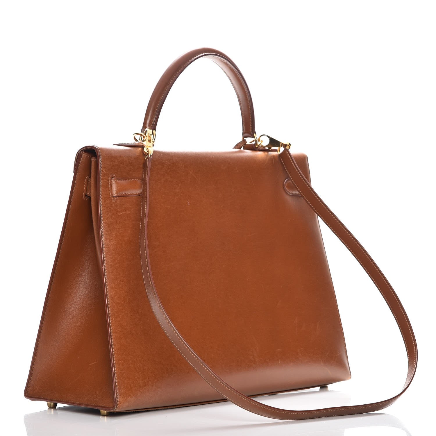 Hermes Box Kelly Sellier 35 Noisette 3 of 38