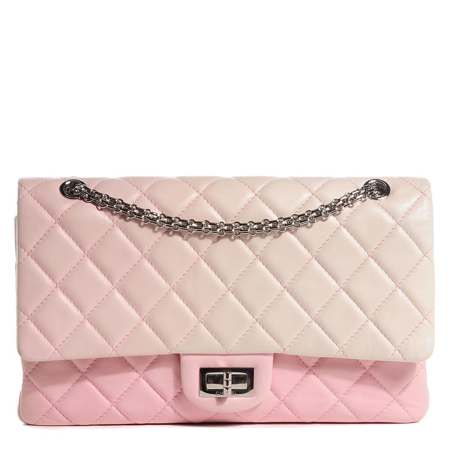 Chanel Lambskin Degrade Quilted 2.55 Reissue 227 Flap Pink 1 of 8