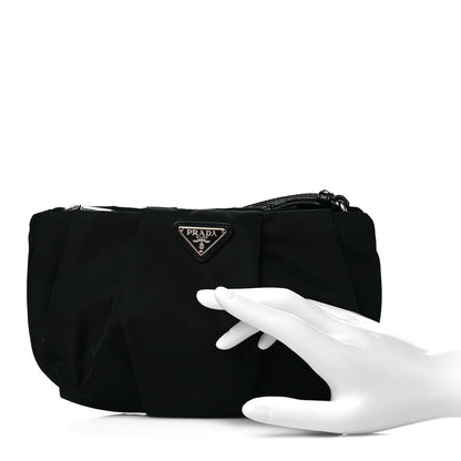 Prada Tessuto Nylon Wristlet Clutch Black 2 of 10