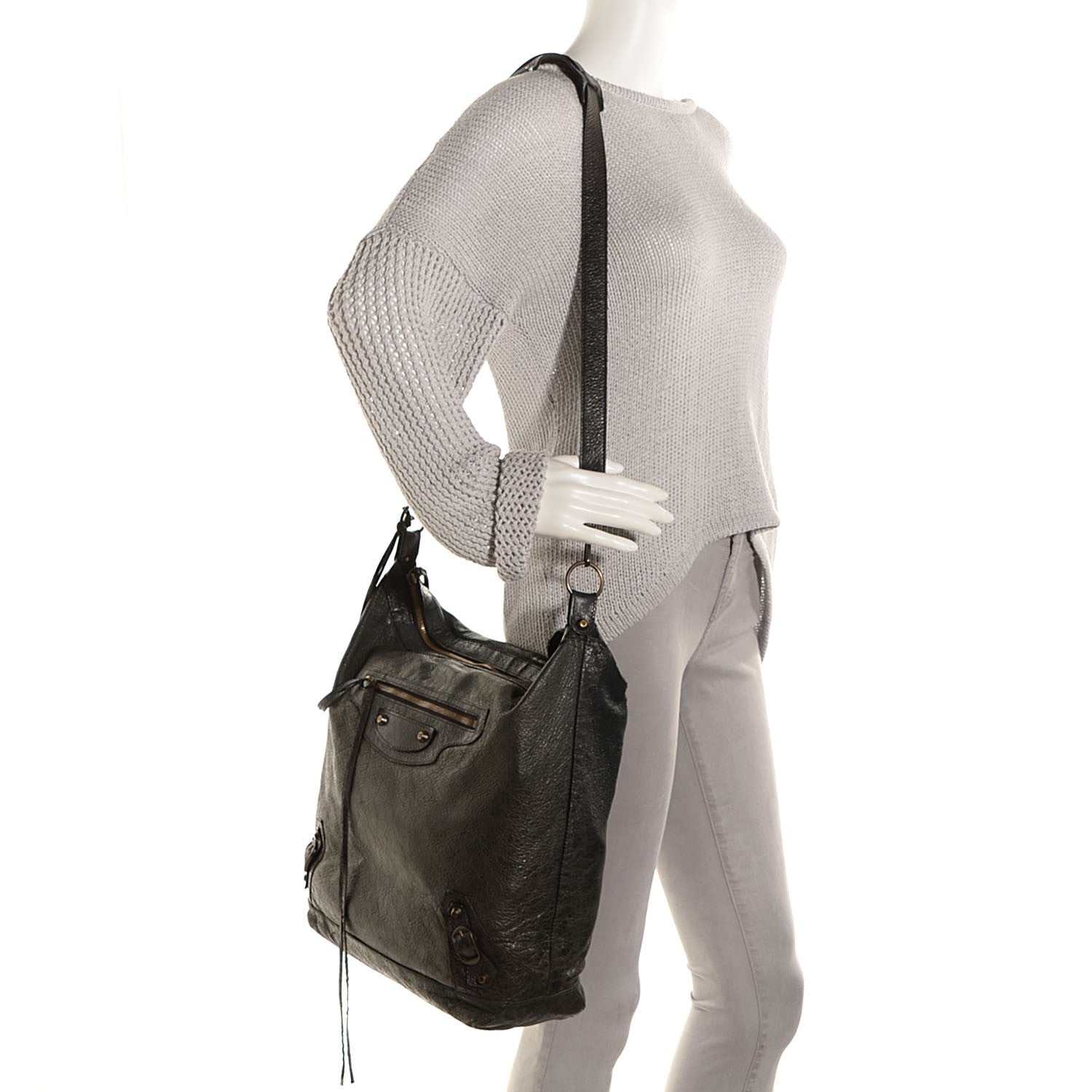 Balenciaga Agneau Cross Day Messenger Black 2 of 14