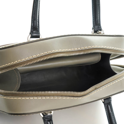 Prada Vachetta Tri-Color Satchel Argilla Black 7 of 10